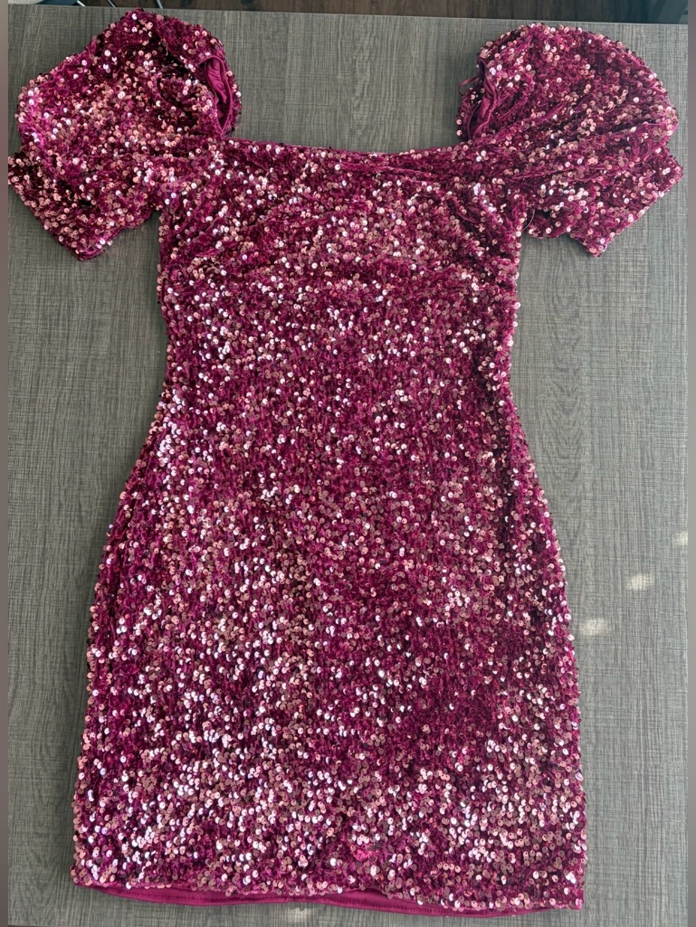 Altar'd State Fuchsia Sequin Party Dress